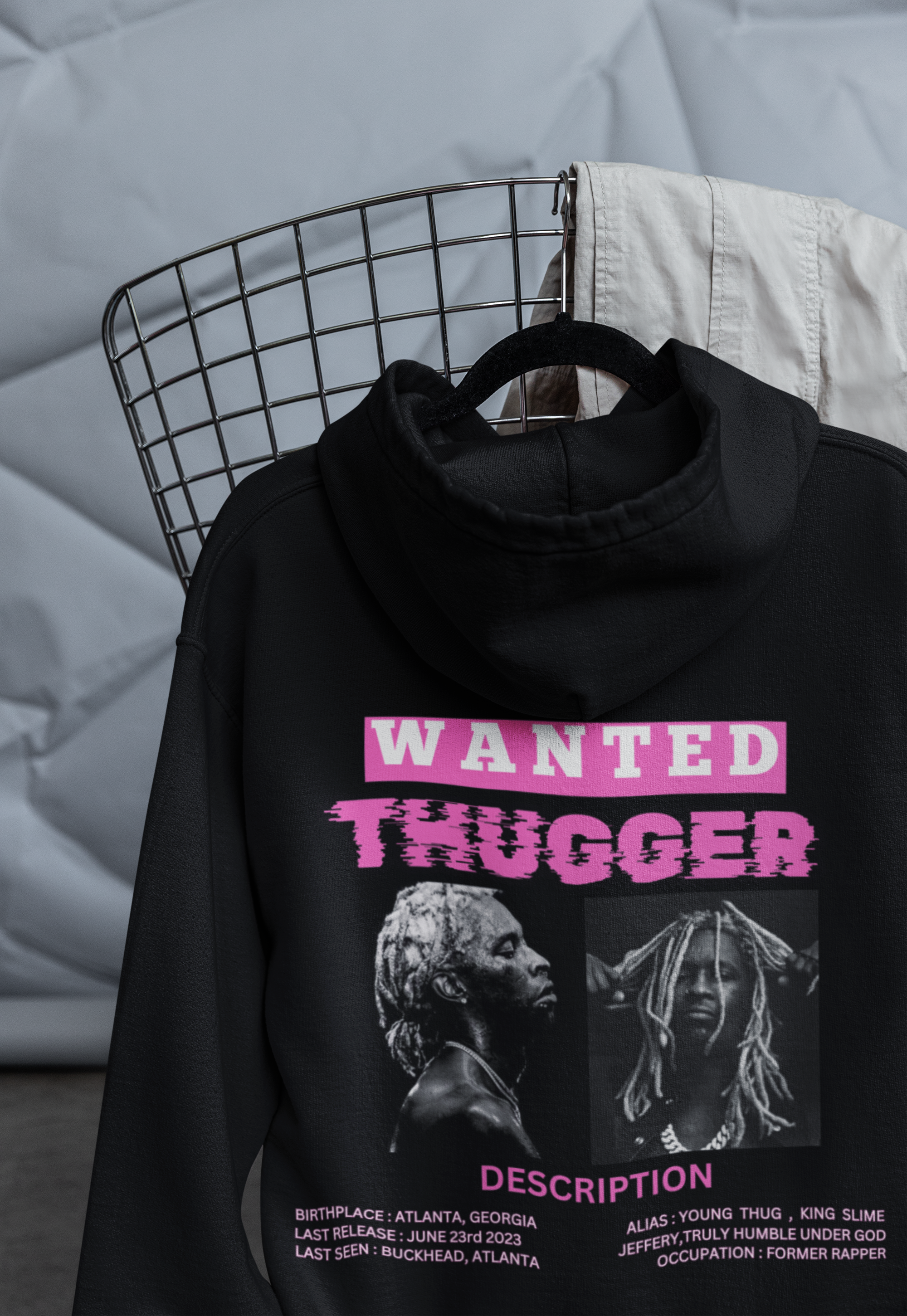 (Wanted Thugger) Hoodie black